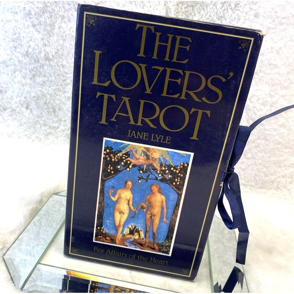 The Lovers' Tarot Large Deck w/ Hardcover Book by Jane Lyle - First Edition 1992